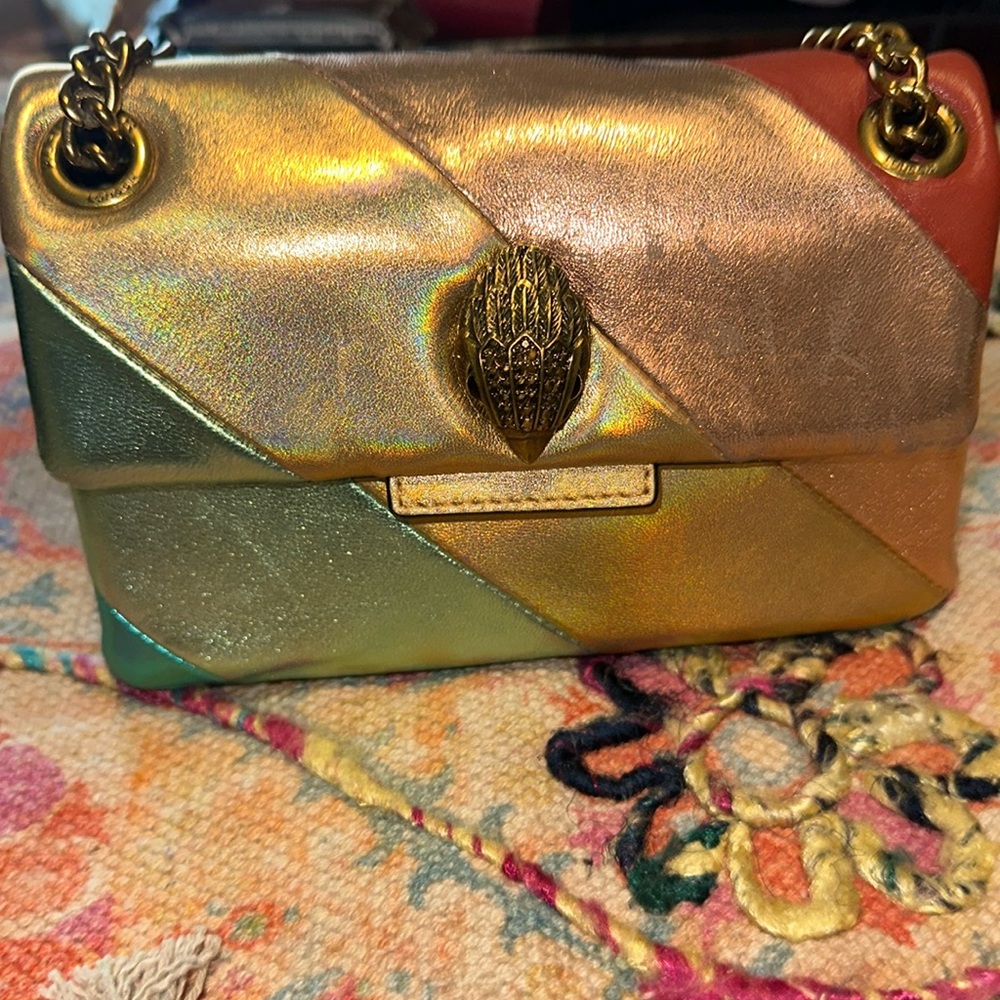 Kurt Geiger Metallic Multicolor Chain Bag